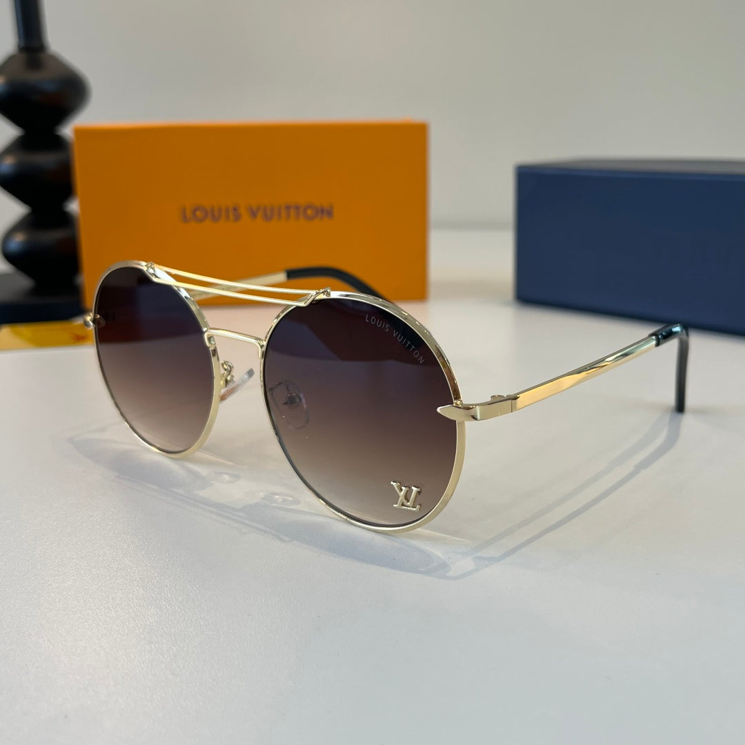 Louis Vuitton Round Brown Lens Sunglasses for Men & Women - 371427 - detail image 3