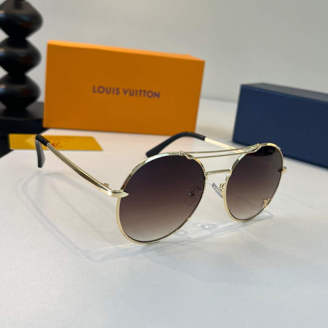 Louis Vuitton Round Brown Lens Sunglasses for Men & Women - 371427