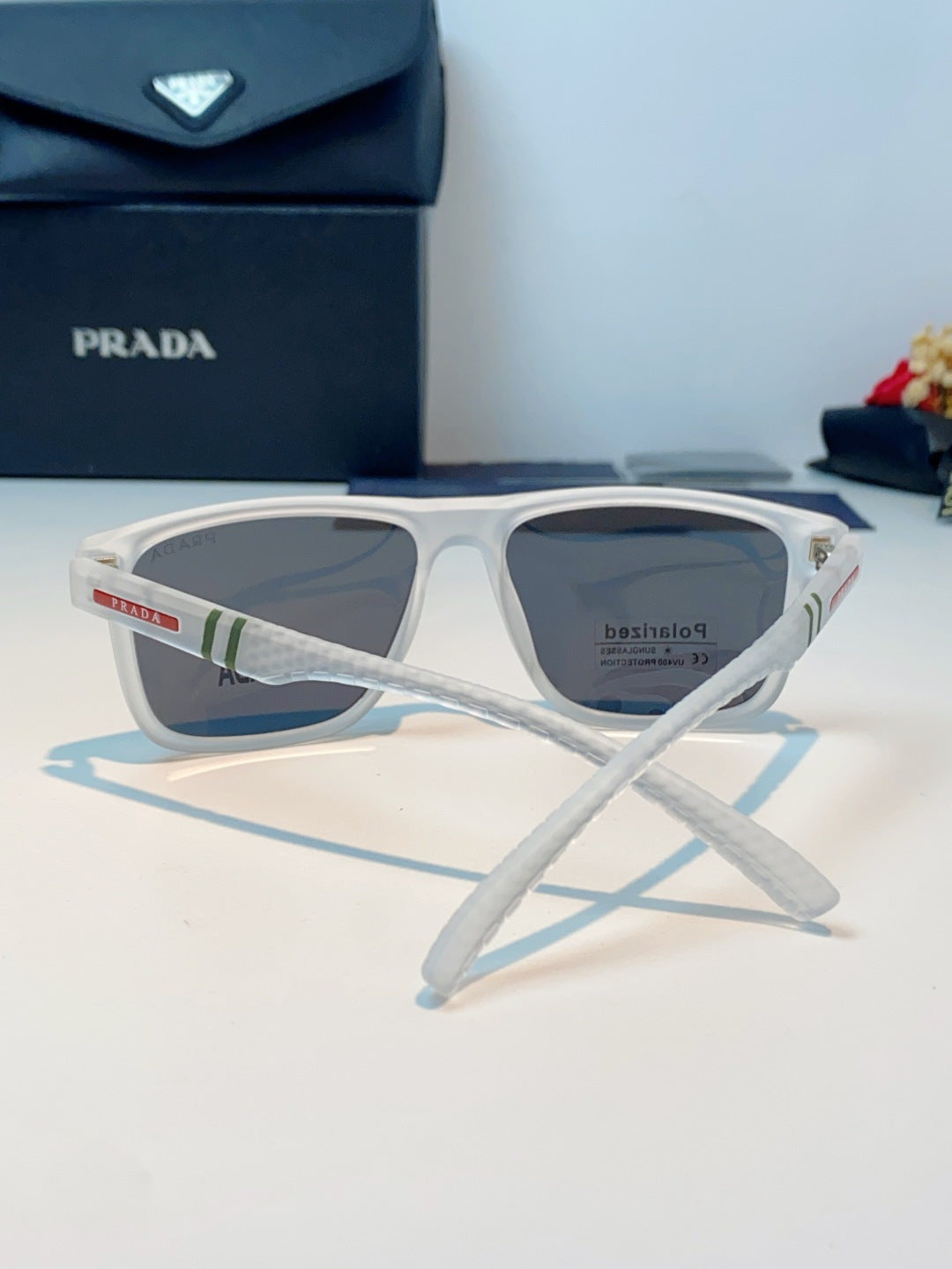 Prada Polarized Fashion Gray Lens Sunglasses for Men - 358447 - detail image 3