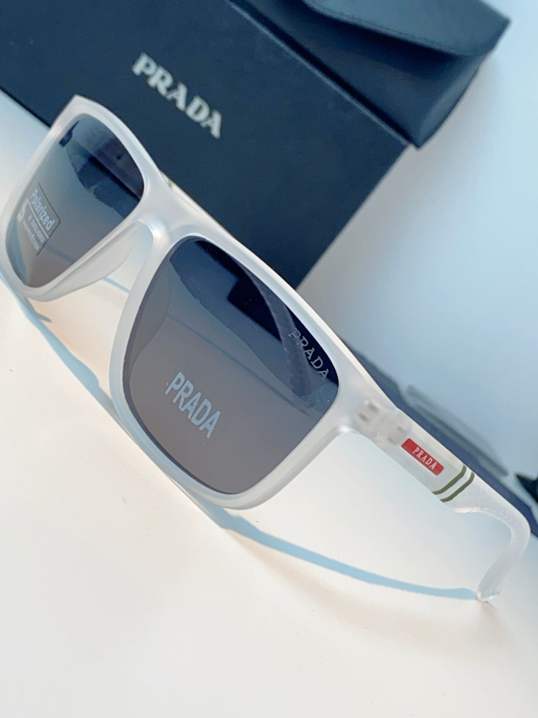 Prada Polarized Fashion Gray Lens Sunglasses for Men - 358447 - detail image 7