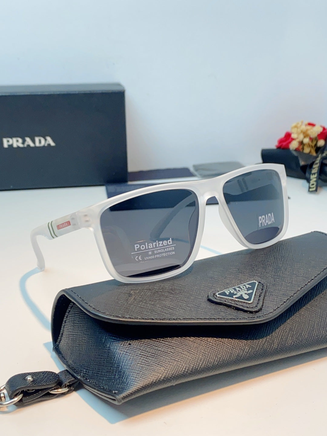 Prada Polarized Fashion Gray Lens Sunglasses for Men - 358447 - detail image 10