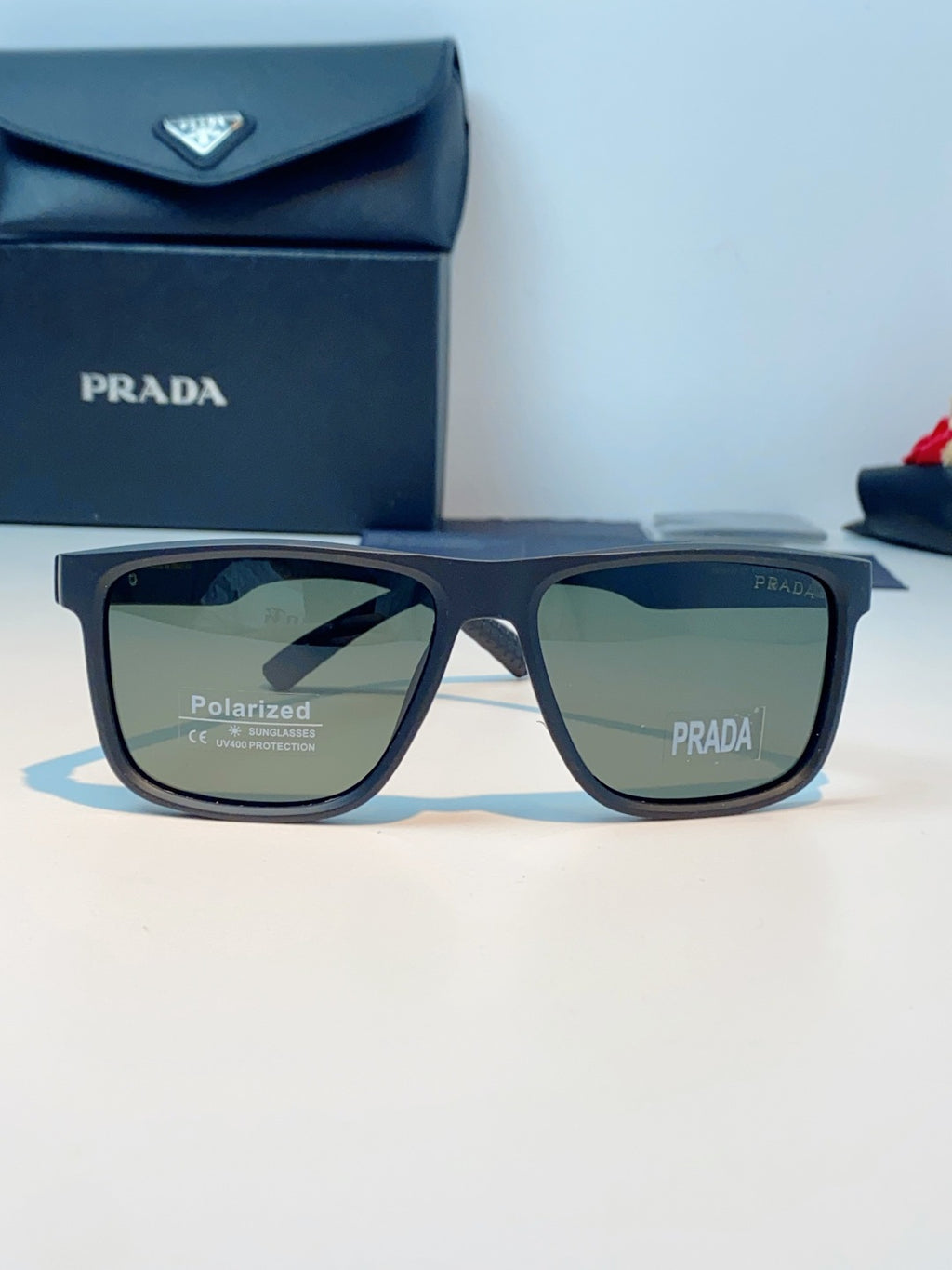 Prada Polarized Fashion Blue Lens Sunglasses for Men - 358448 - detail image 2