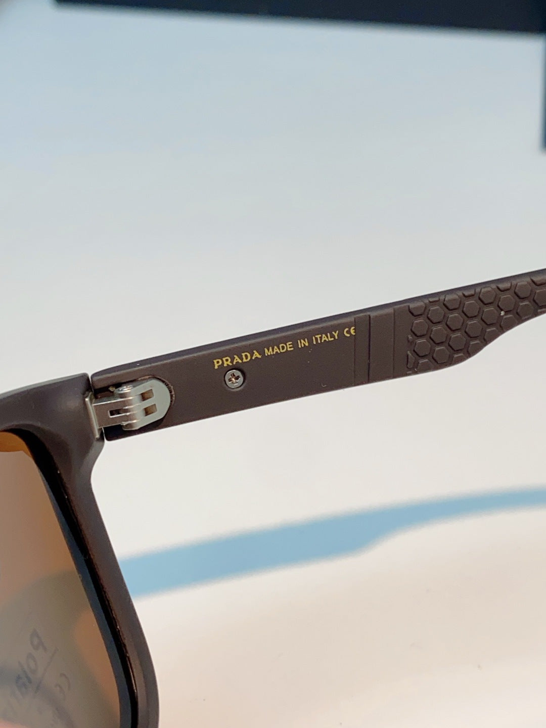 Prada Polarized Fashion Brown Lens Sunglasses for Men - 358450 - detail image 8