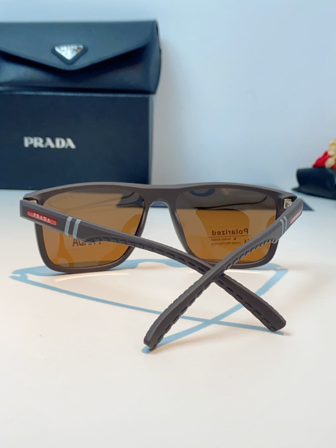 Prada Polarized Fashion Brown Lens Sunglasses for Men - 358450 - detail image 3