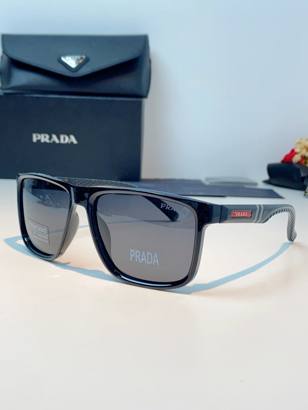 Prada Polarized Fashion Blue Lens Sunglasses for Men