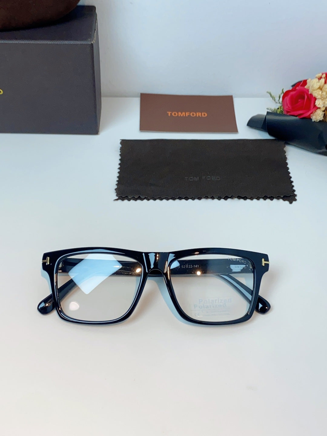Tom Ford Metal Square Black Lens Sunglasses for Men & Women - 487930 - detail image 9