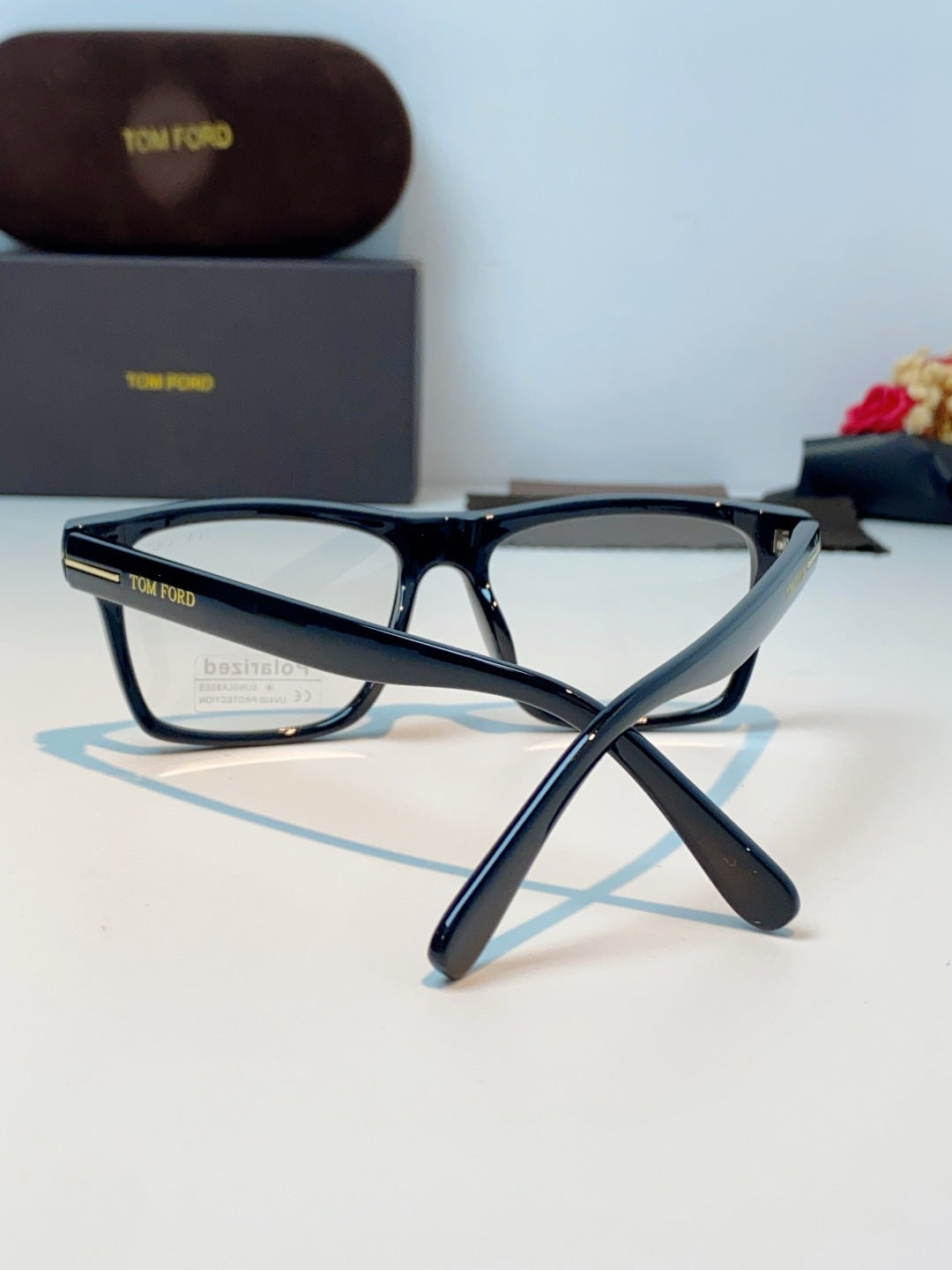 Tom Ford Metal Square Black Lens Sunglasses for Men & Women - 487930 - detail image 3