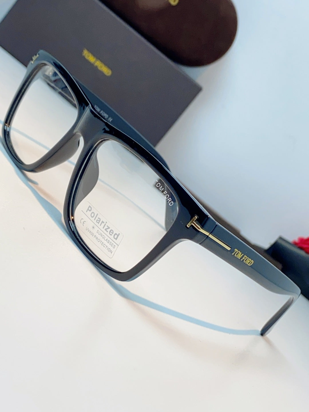 Tom Ford Metal Square Black Lens Sunglasses for Men & Women - 487930 - detail image 7