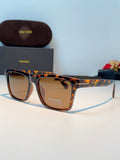 Tom Ford Metal Square Brown Lens Sunglasses for Men & Women