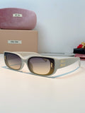 Miu Miu Square Black Lens Sunglasses for Men & Women - 487551