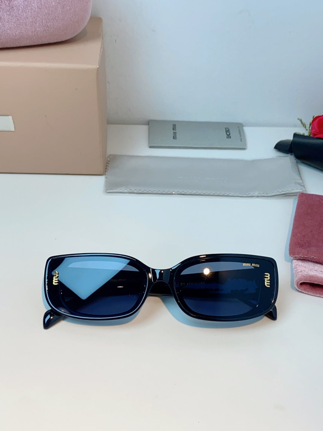 Miu Miu Square Gray Lens Sunglasses for Men & Women - 487553 - detail image 9
