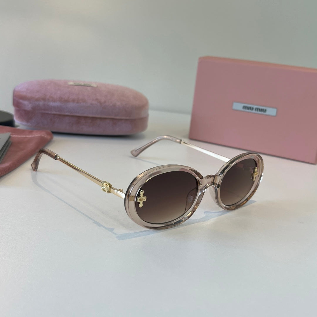 Miu Miu Fashion Silver Lens Sunglasses for Men & Women - 487598