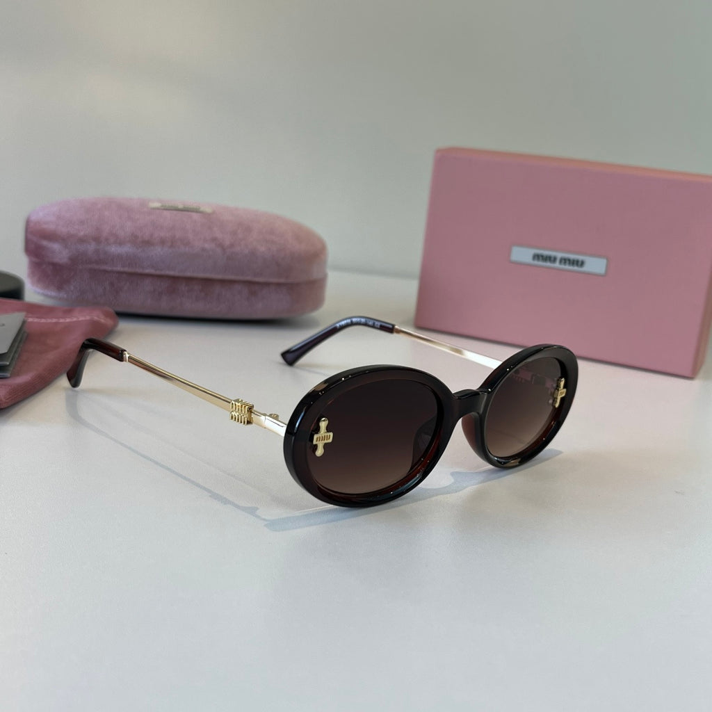 Miu Miu Fashion Silver Lens Sunglasses for Men & Women - 487599