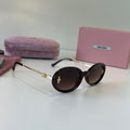 Miu Miu Fashion Silver Lens Sunglasses for Men & Women - 416169