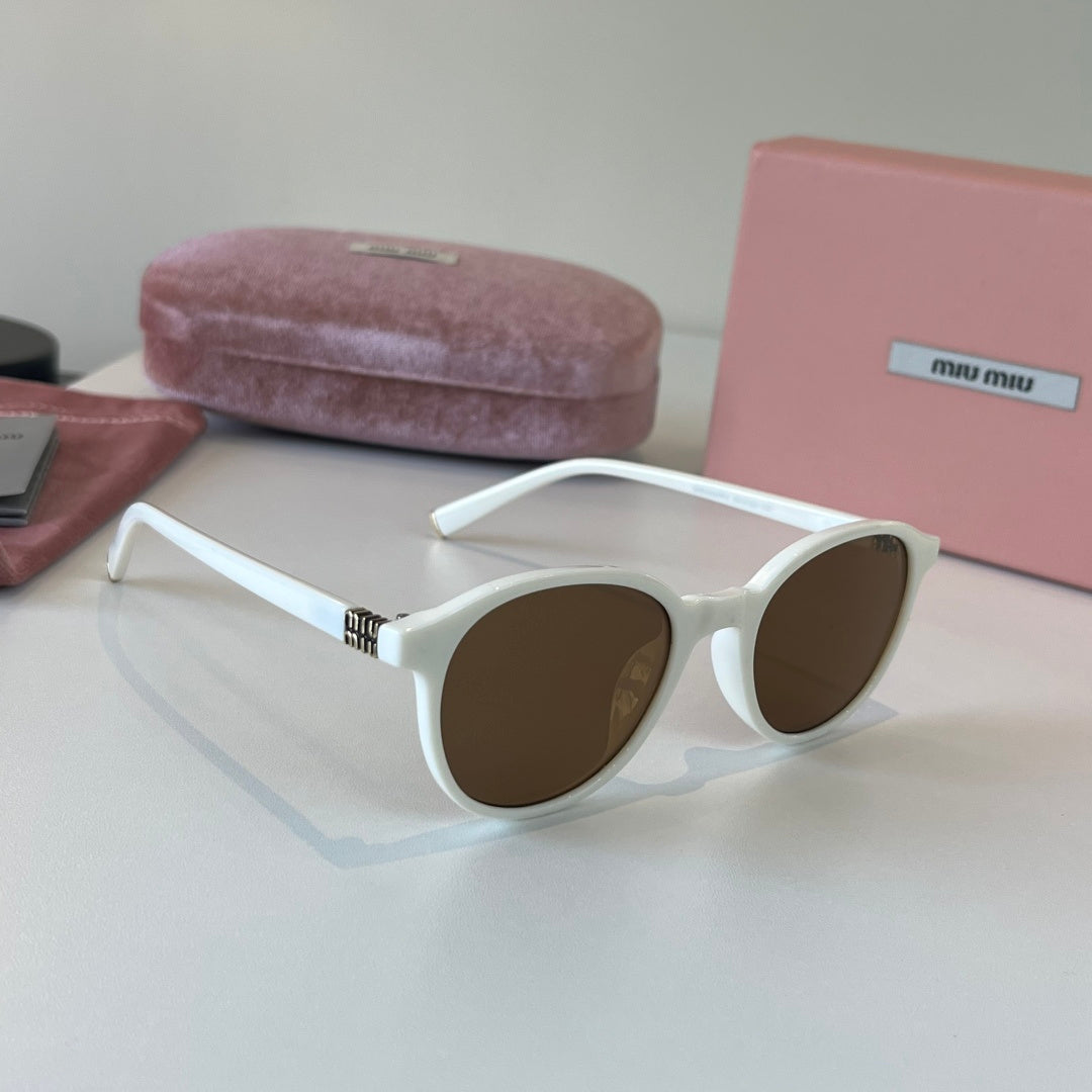 Miu Miu Fashion Silver Lens Sunglasses for Men & Women - 416178