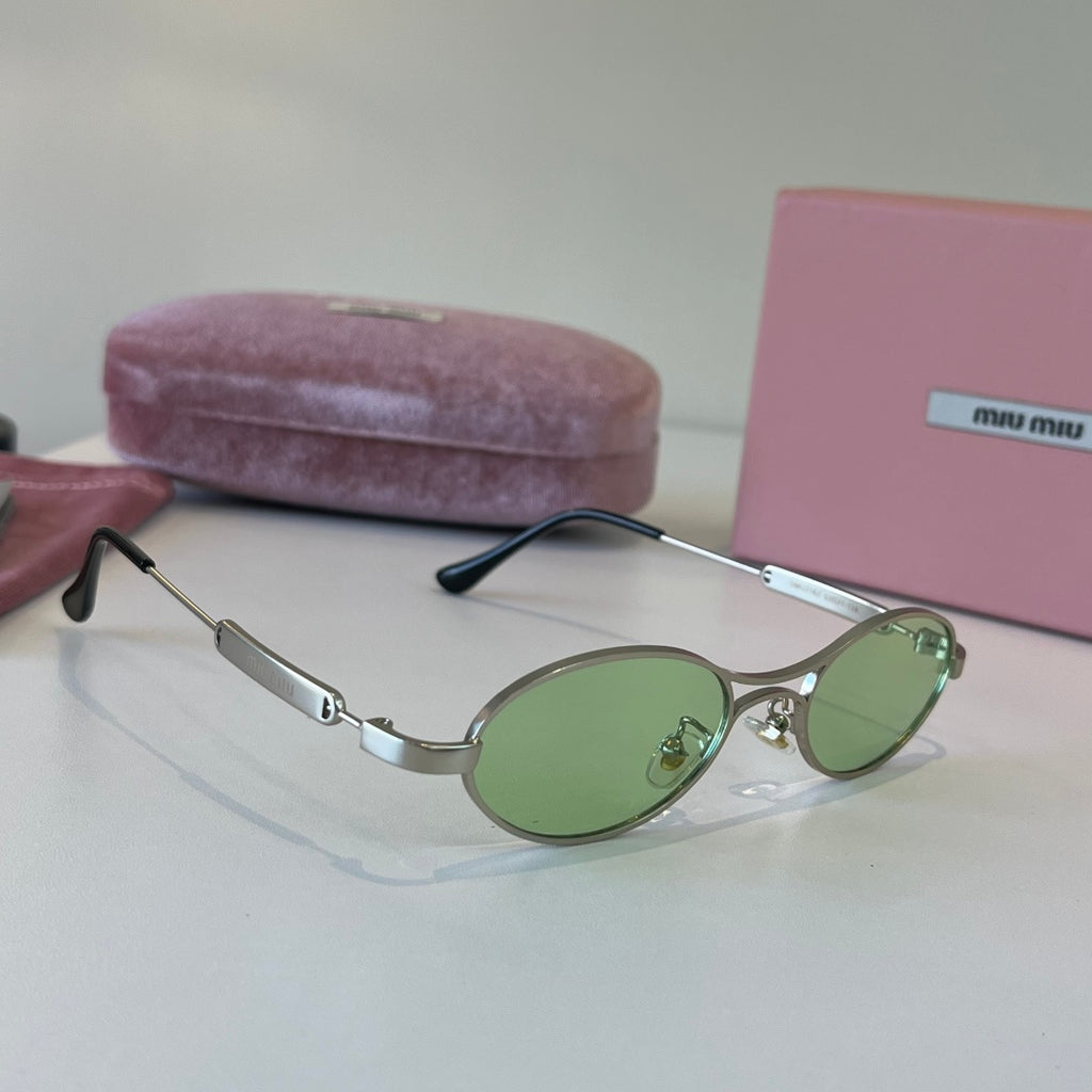 Miu Miu Fashion Silver Lens Sunglasses for Men & Women - 416185