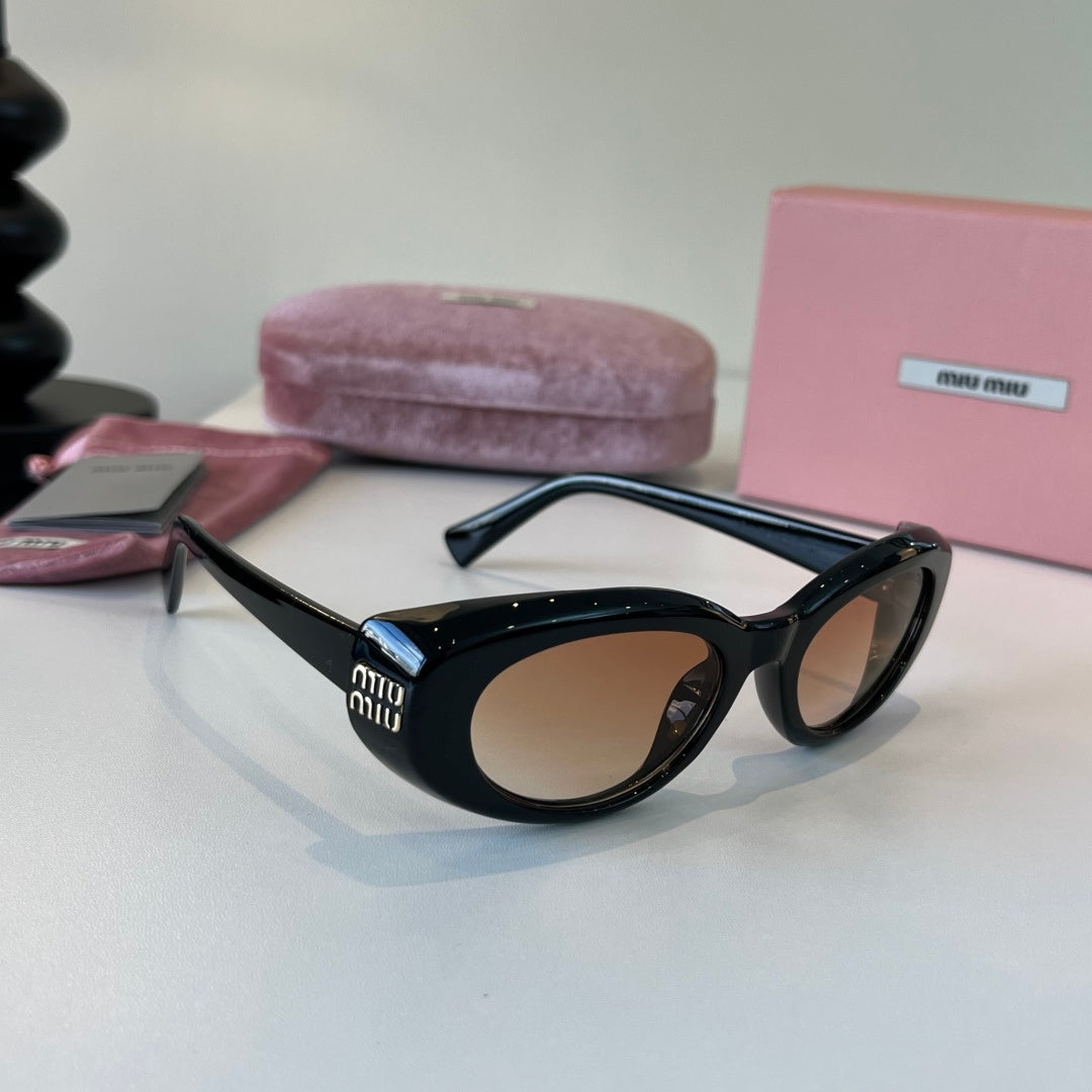 Miu Miu Cat-Eye Silver Lens Sunglasses for Men & Women - 487636