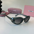 Miu Miu Cat-Eye Black Lens Sunglasses for Men & Women - 487638