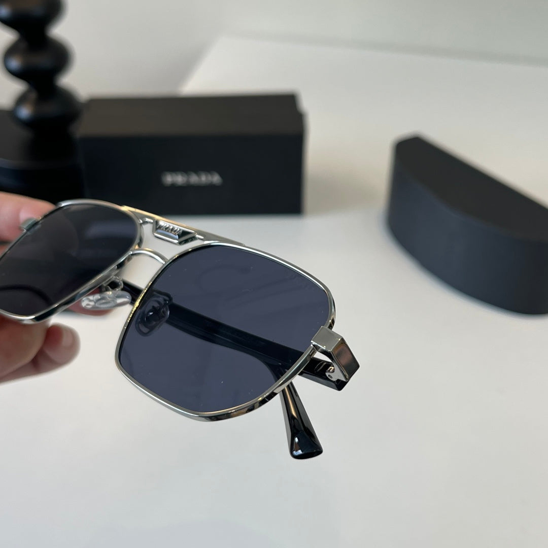 Prada Polarized Fashion Silver Lens Sunglasses for Men - 382627 - detail image 6