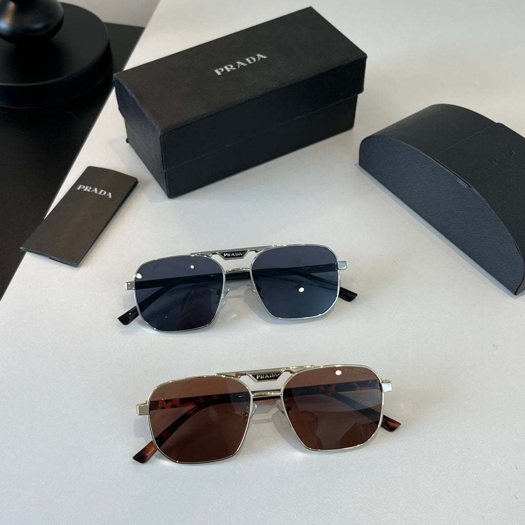 Prada Polarized Fashion Silver Lens Sunglasses for Men - 382627 - detail image 10