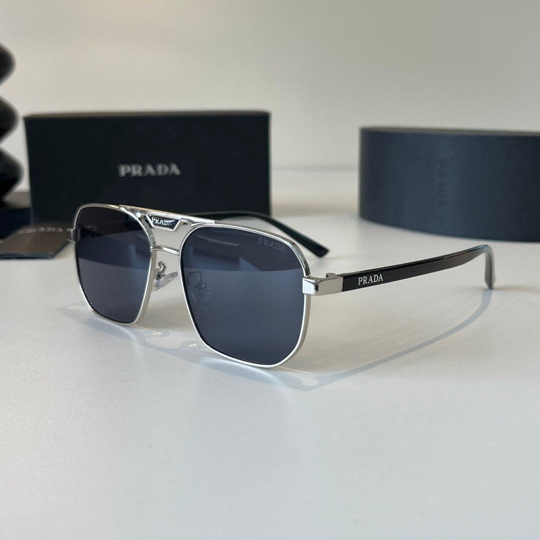 Prada Polarized Fashion Silver Lens Sunglasses for Men - 382627 - detail image 3