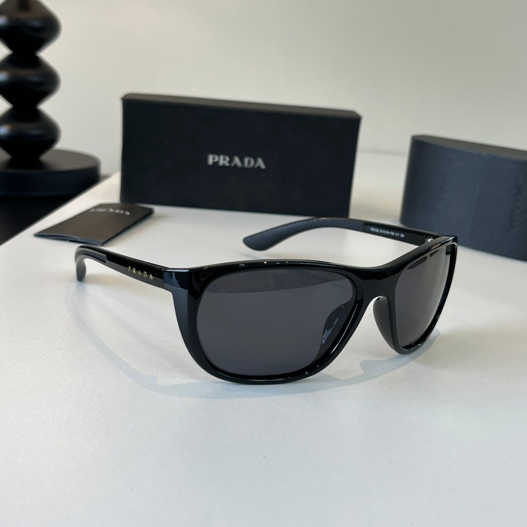 Prada Fashion Black Lens Sunglasses for Men - 382628