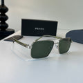 Prada Fashion Silver Lens Sunglasses for Men - 382631