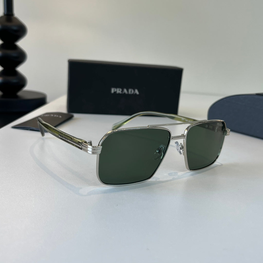 Prada Fashion Silver Lens Sunglasses for Men - 382631