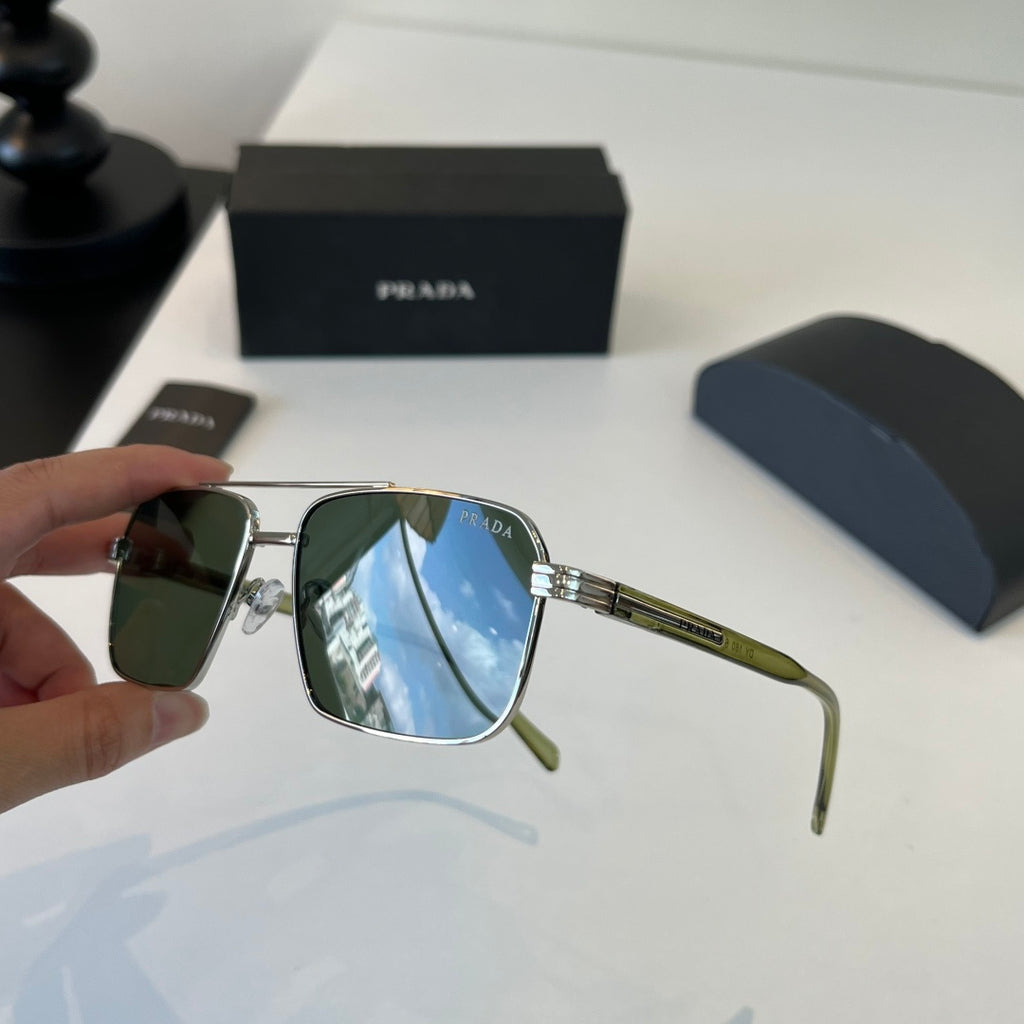 Prada Fashion Silver Lens Sunglasses for Men - 382631 - detail image 4