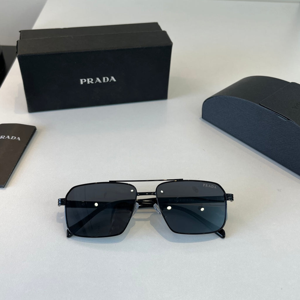 Prada Fashion Black Lens Sunglasses for Men - 382633 - detail image 4