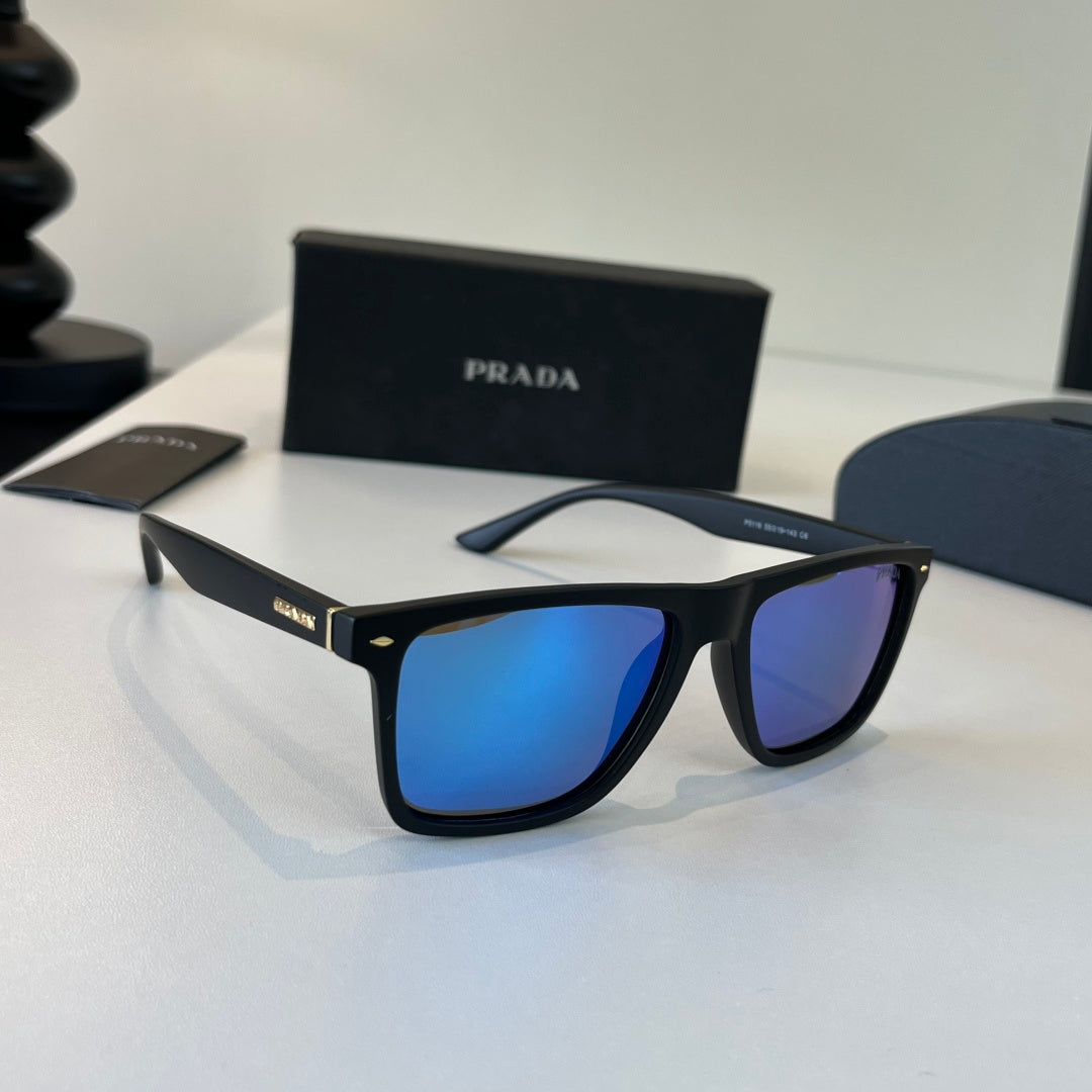 Prada Fashion Blue Lens Sunglasses for Men - 382637