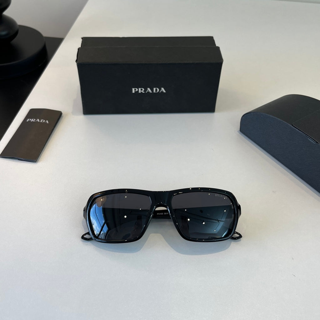 Prada Fashion Black Lens Sunglasses for Men - 382639 - detail image 4