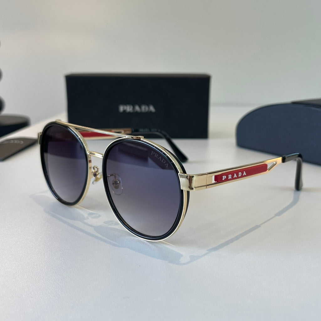 Prada Fashion Silver Lens Sunglasses for Men - 382601 - detail image 3