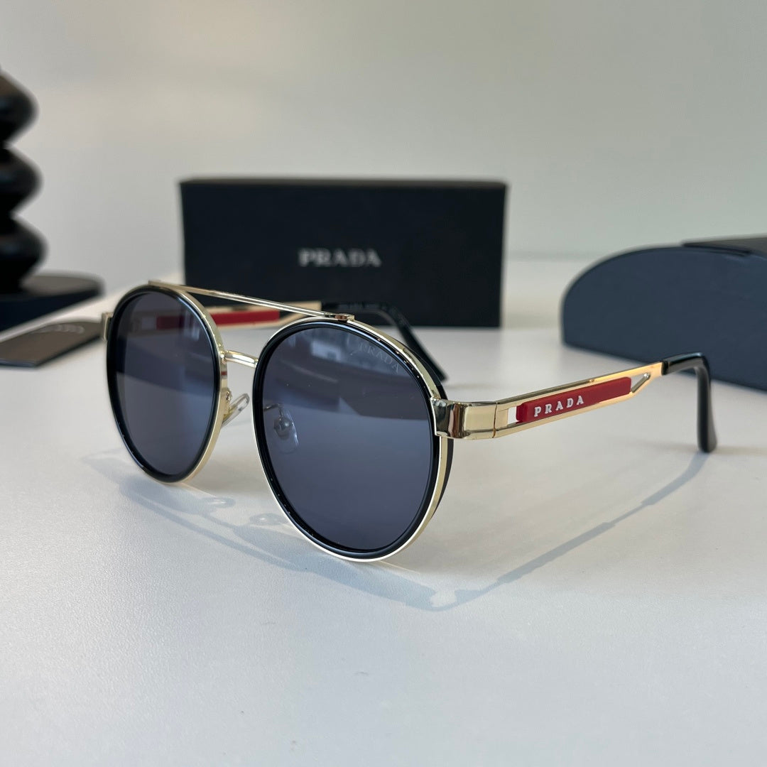 Prada Fashion Black Lens Sunglasses for Men - 382602 - detail image 3