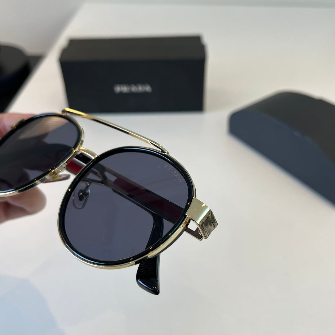 Prada Fashion Black Lens Sunglasses for Men - 382602 - detail image 7