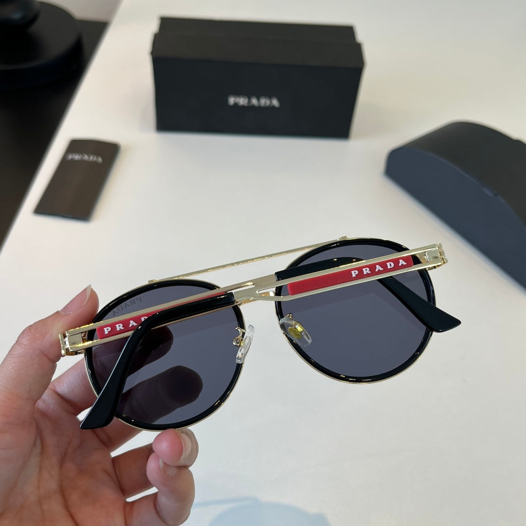 Prada Fashion Black Lens Sunglasses for Men - 382602 - detail image 6