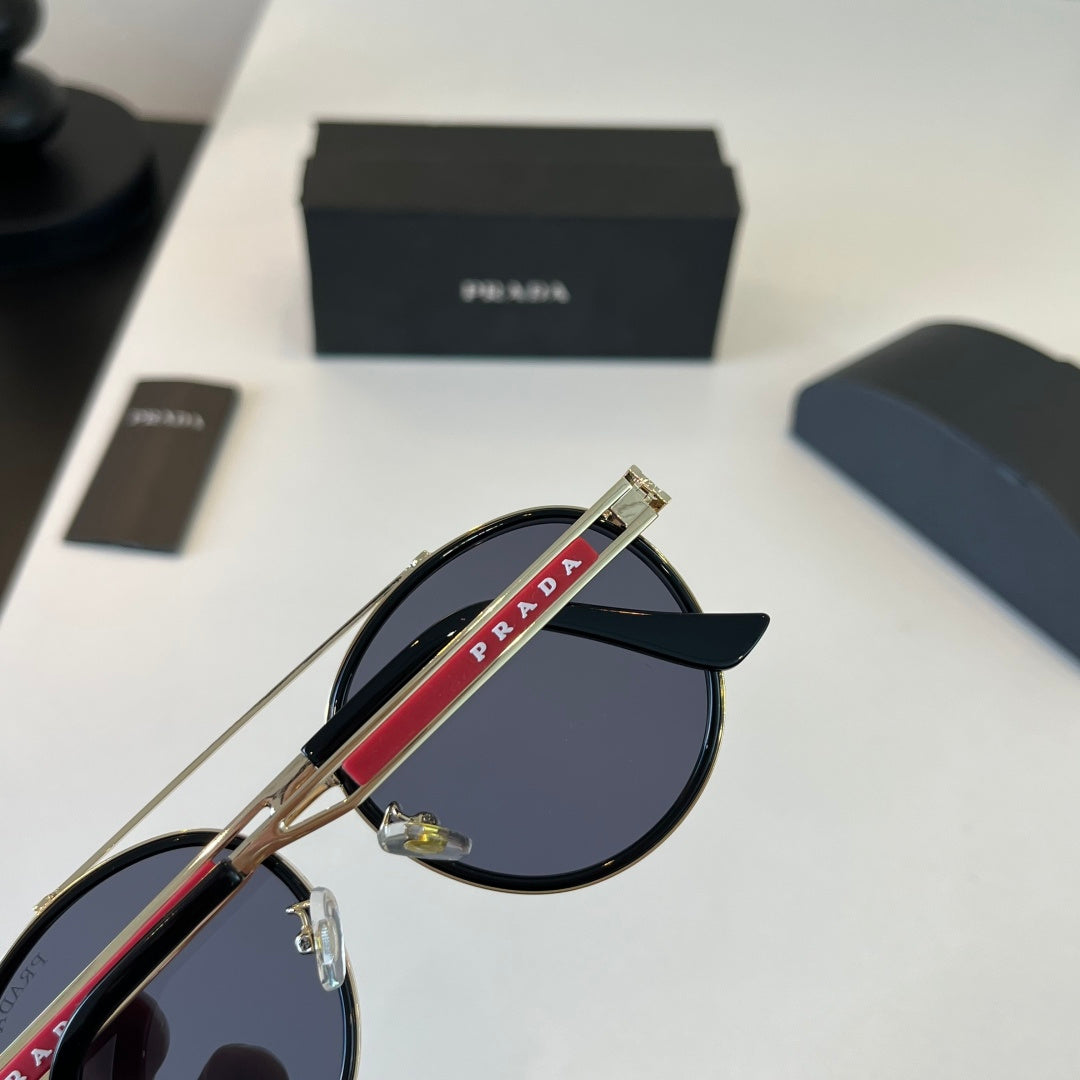Prada Fashion Black Lens Sunglasses for Men - 382602 - detail image 5