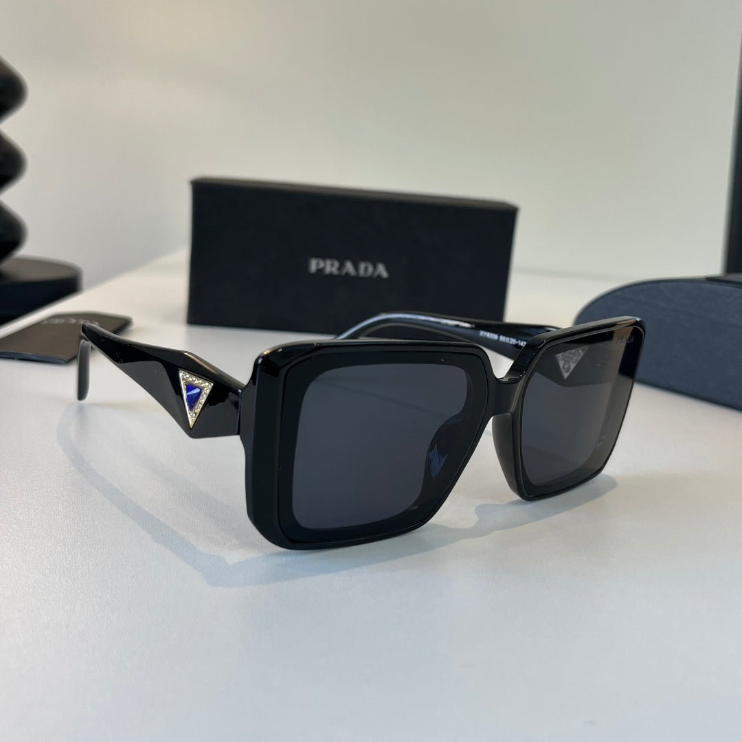 Prada Fashion Black Lens Sunglasses for Men & Women - 382603