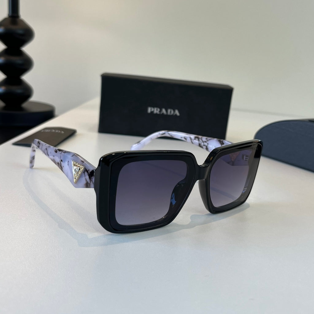 Prada Fashion Black Lens Sunglasses for Men & Women - 382605