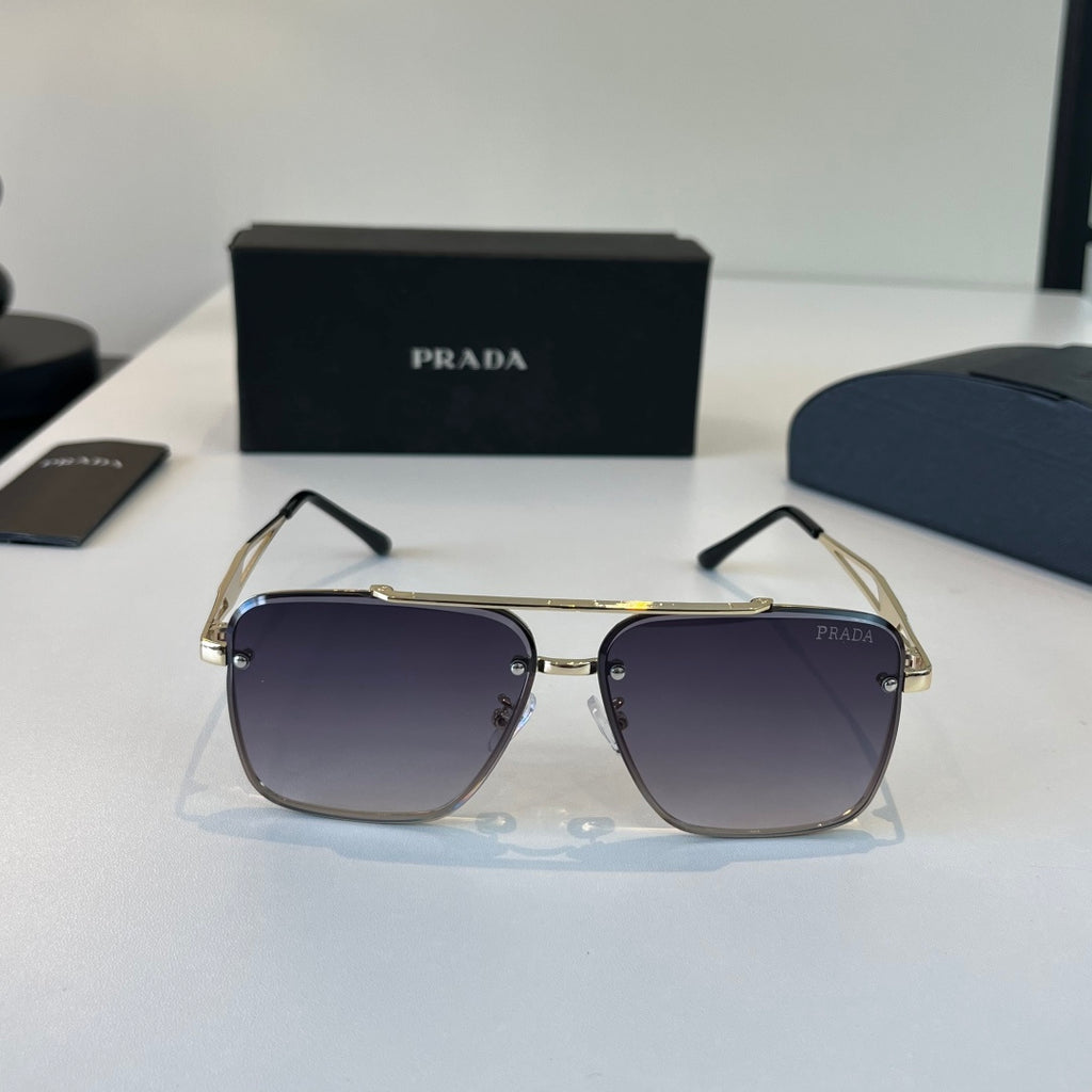 Prada Polarized Fashion Silver Lens Sunglasses for Men - 382613 - detail image 2