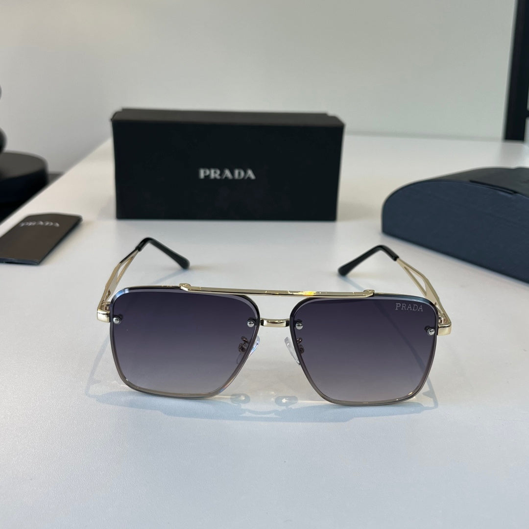 Prada Polarized Fashion Silver Lens Sunglasses for Men - 382613 - detail image 2