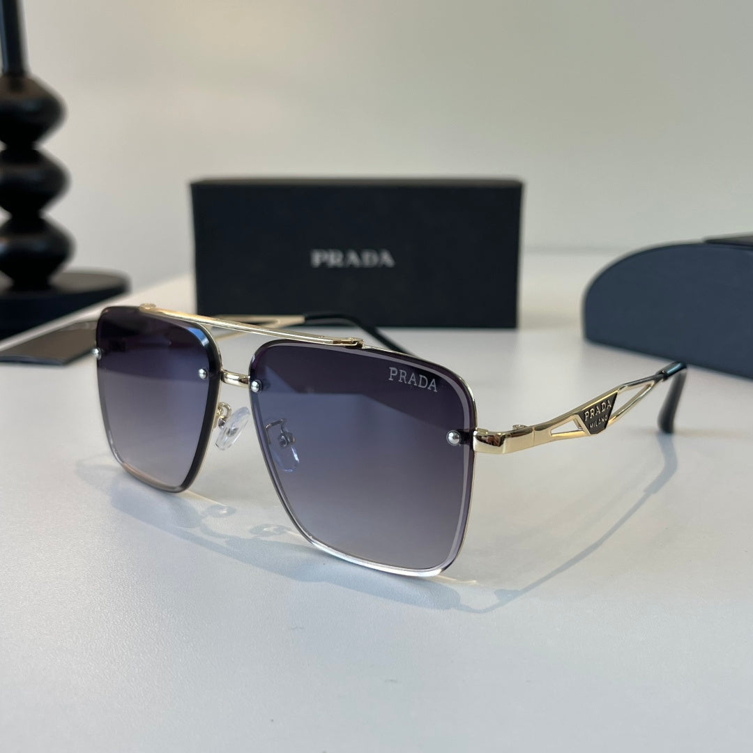 Prada Polarized Fashion Silver Lens Sunglasses for Men - 382613 - detail image 3