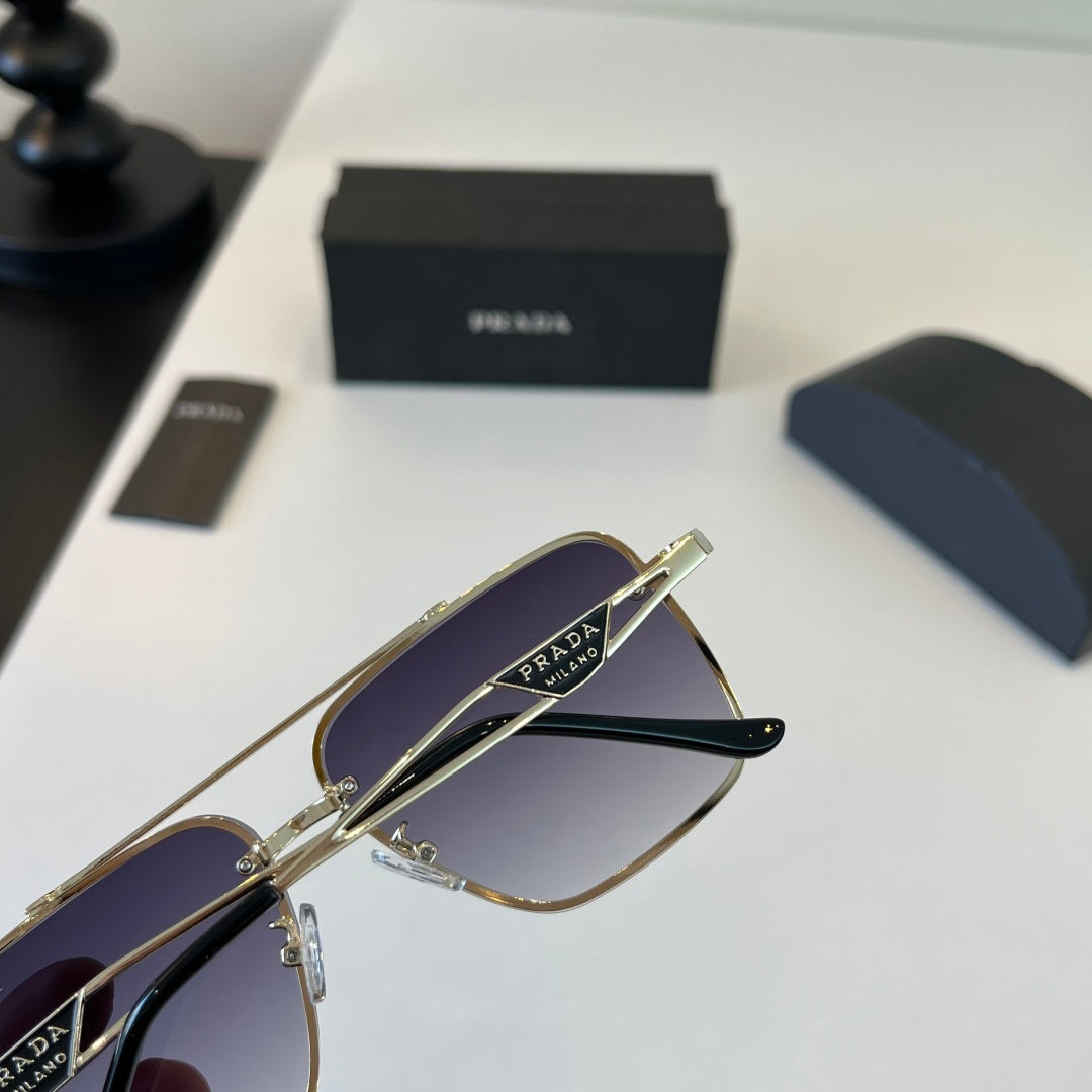 Prada Polarized Fashion Silver Lens Sunglasses for Men - 382613 - detail image 6