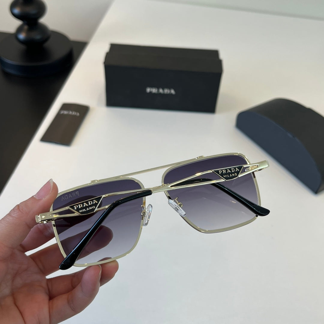 Prada Polarized Fashion Silver Lens Sunglasses for Men - 382613 - detail image 5