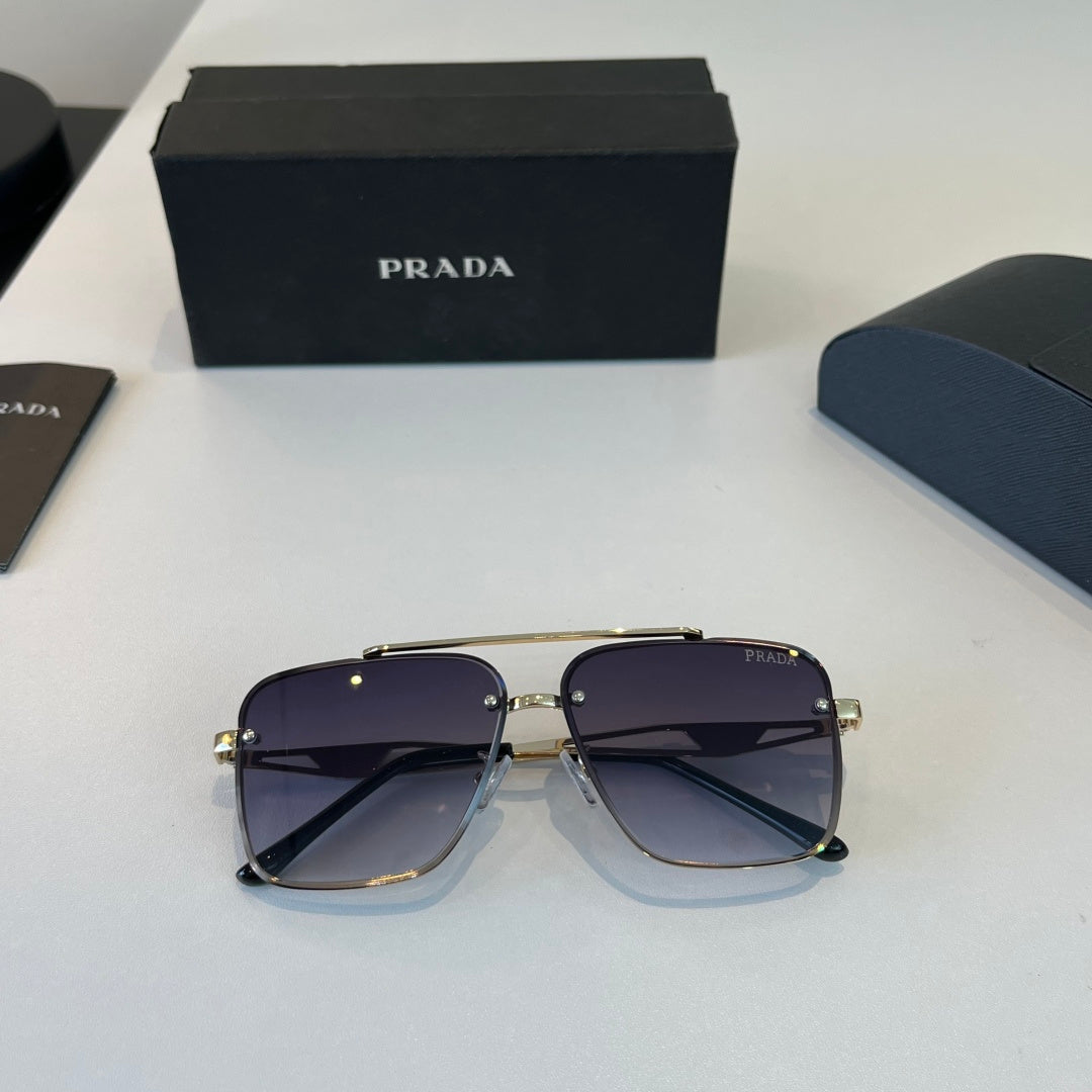 Prada Polarized Fashion Silver Lens Sunglasses for Men - 382613 - detail image 9