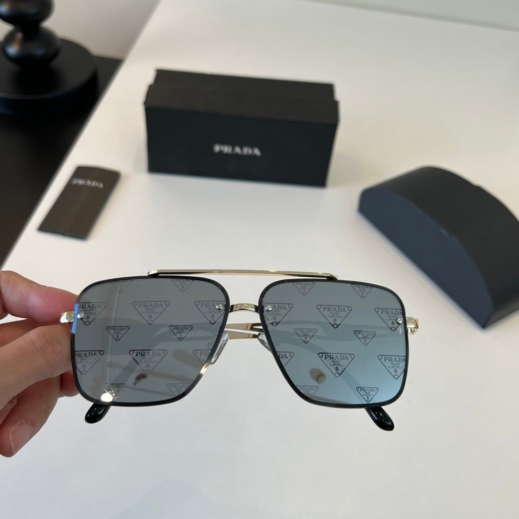 Prada Polarized Fashion Silver Lens Sunglasses for Men - 382614 - detail image 6