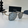 Prada Polarized Fashion Silver Lens Sunglasses for Men - 382614