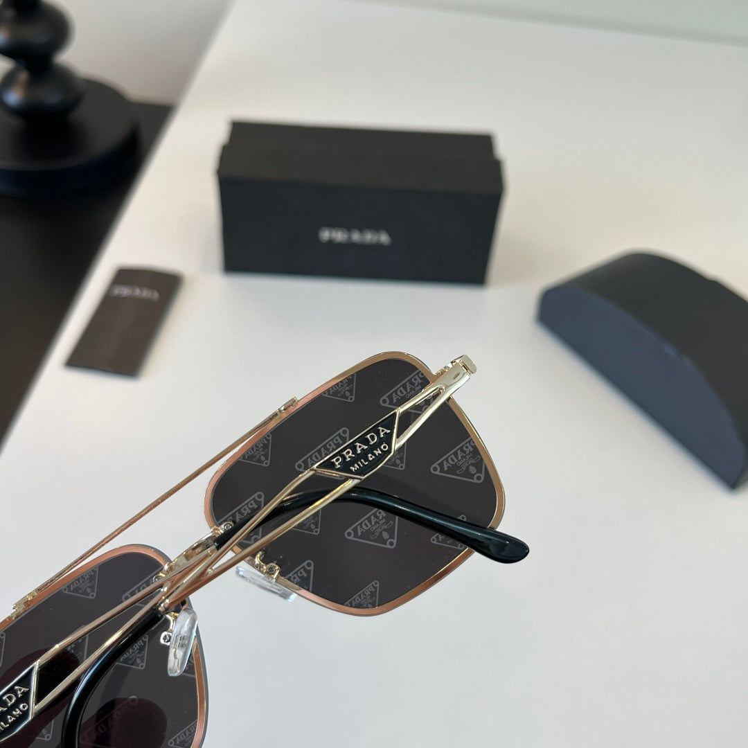 Prada Polarized Fashion Silver Lens Sunglasses for Men - 382614 - detail image 8