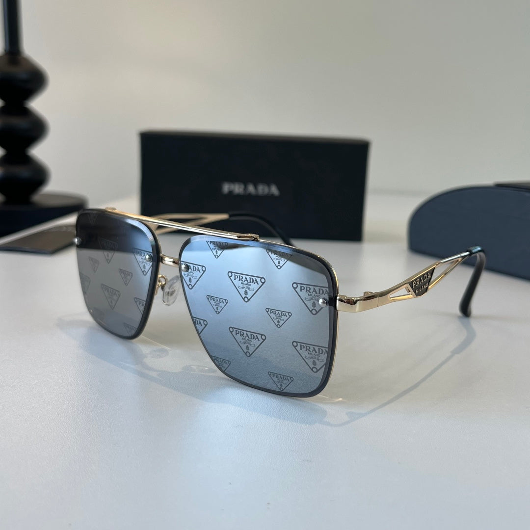 Prada Polarized Fashion Silver Lens Sunglasses for Men - 382614 - detail image 3