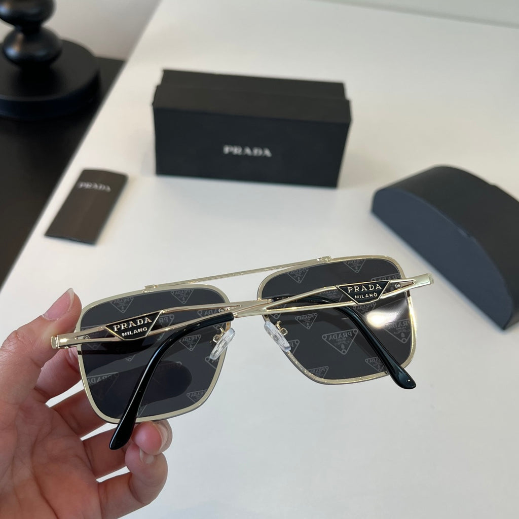 Prada Polarized Fashion Silver Lens Sunglasses for Men - 382614 - detail image 9